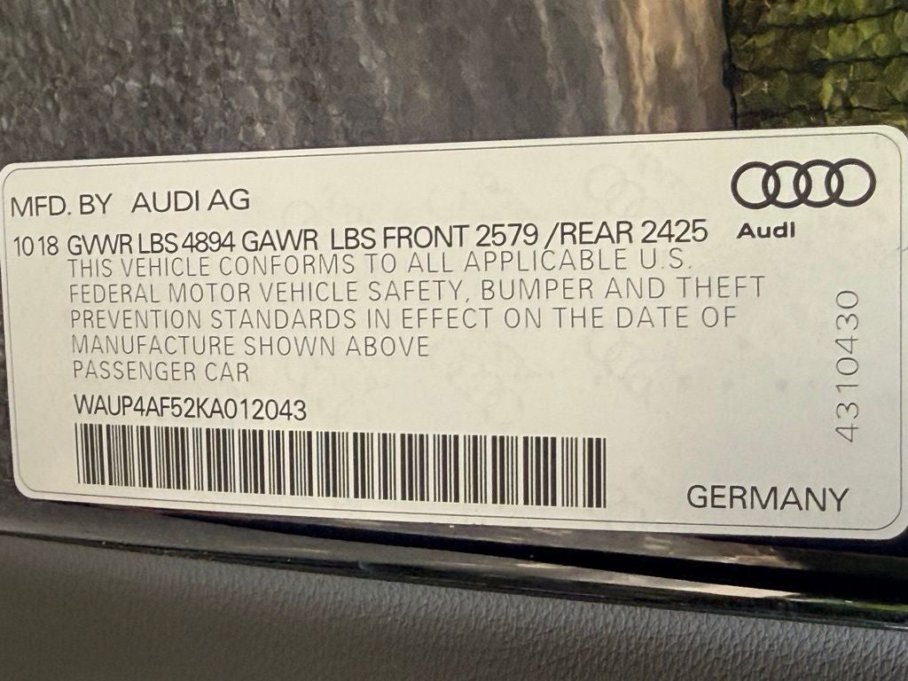 2019 Audi S5 3.0T Premium Plus quattro