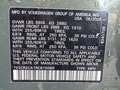 2024 Volkswagen Atlas 2.0T Peak Edition SE w/Technology lifted, wheels, tires