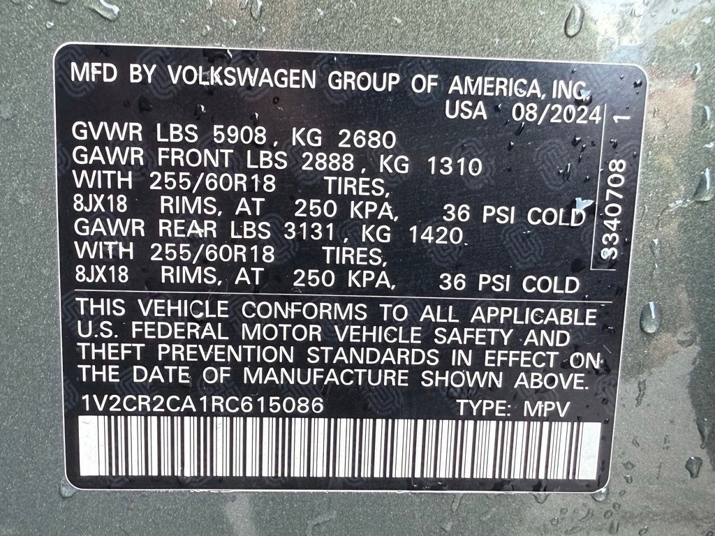 2024 Volkswagen Atlas 2.0T Peak Edition SE w/Technology lifted, wheels, tires