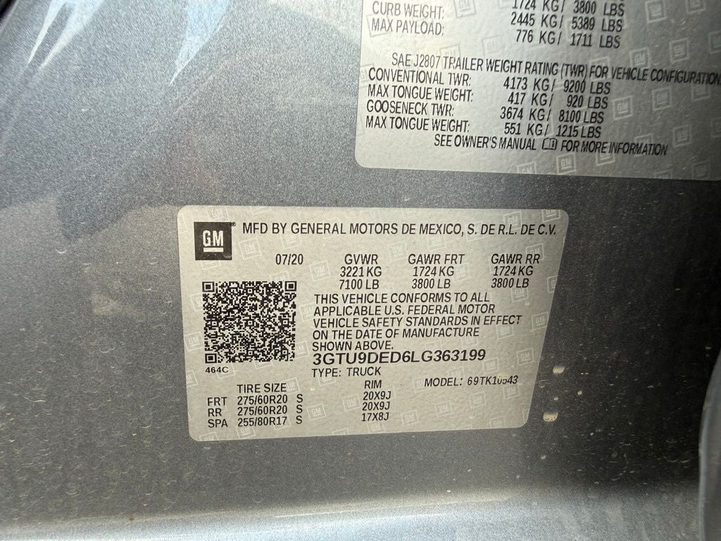 2020 GMC Sierra 1500 SLT TEXAS EDITION, PREFERRED PACK