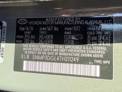 2026 Hyundai Santa Fe XRT CPO eligible