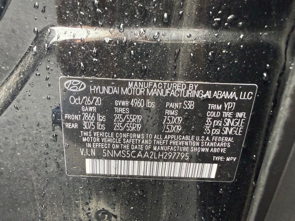 2020 Hyundai Santa Fe Limited