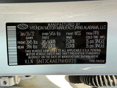 2022 Hyundai Santa Cruz SEL