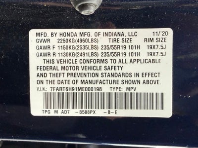 2021 Honda CR-V Hybrid Touring