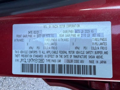 2021 Mazda Mazda6 Sport