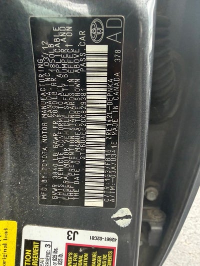 2012 Toyota Corolla LE
