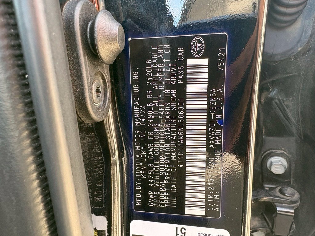 2022 Toyota Camry LE