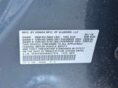 2019 Honda Pilot Elite