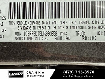 2020 RAM 1500 Laramie - CLEAN CARFAX