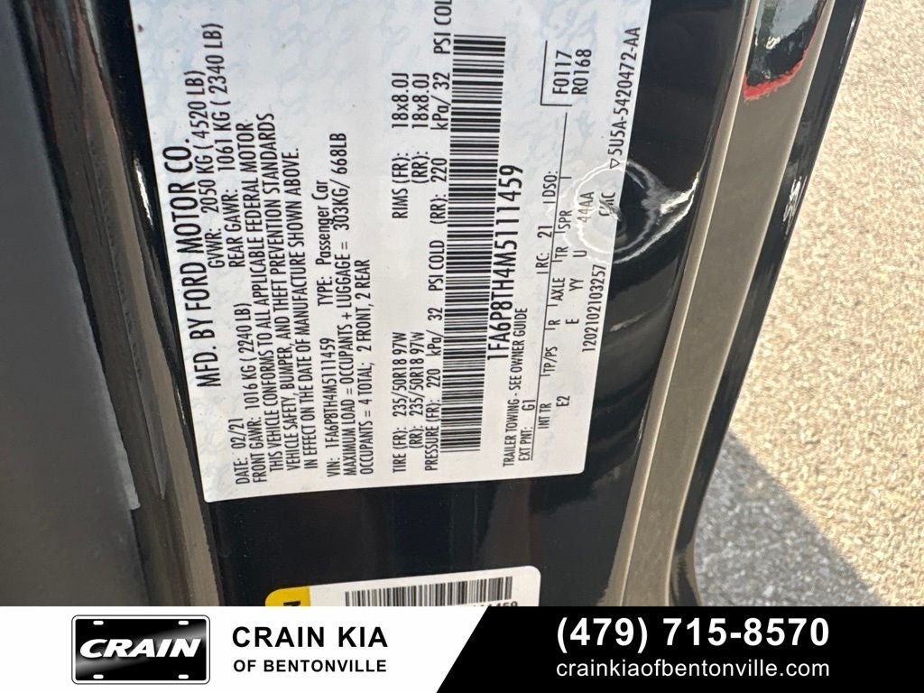 2021 Ford Mustang EcoBoost Premium - CLEAN CARFAX