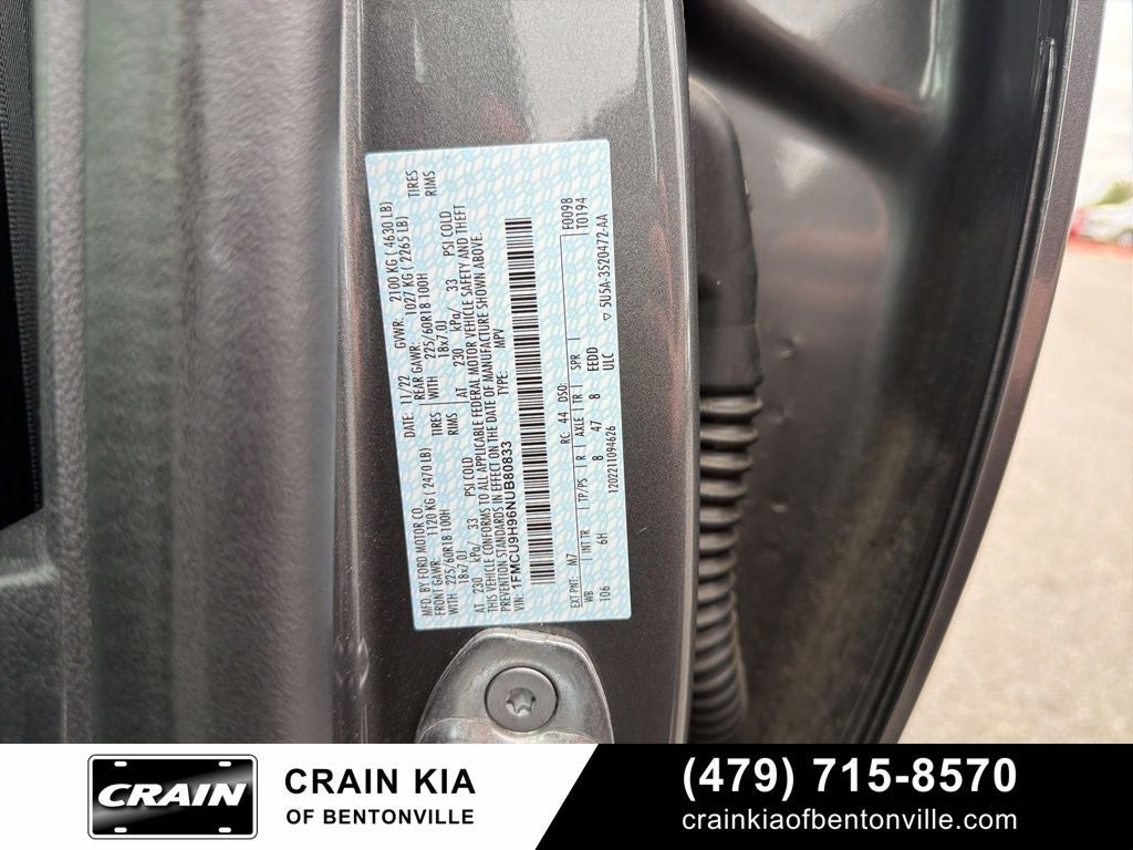 2022 Ford Escape SEL - AWD / CLEAN CARFAX