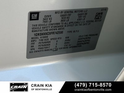 2015 Chevrolet Suburban LTZ - 4WD / SUNROOF / DVD / CLEAN CARFAX