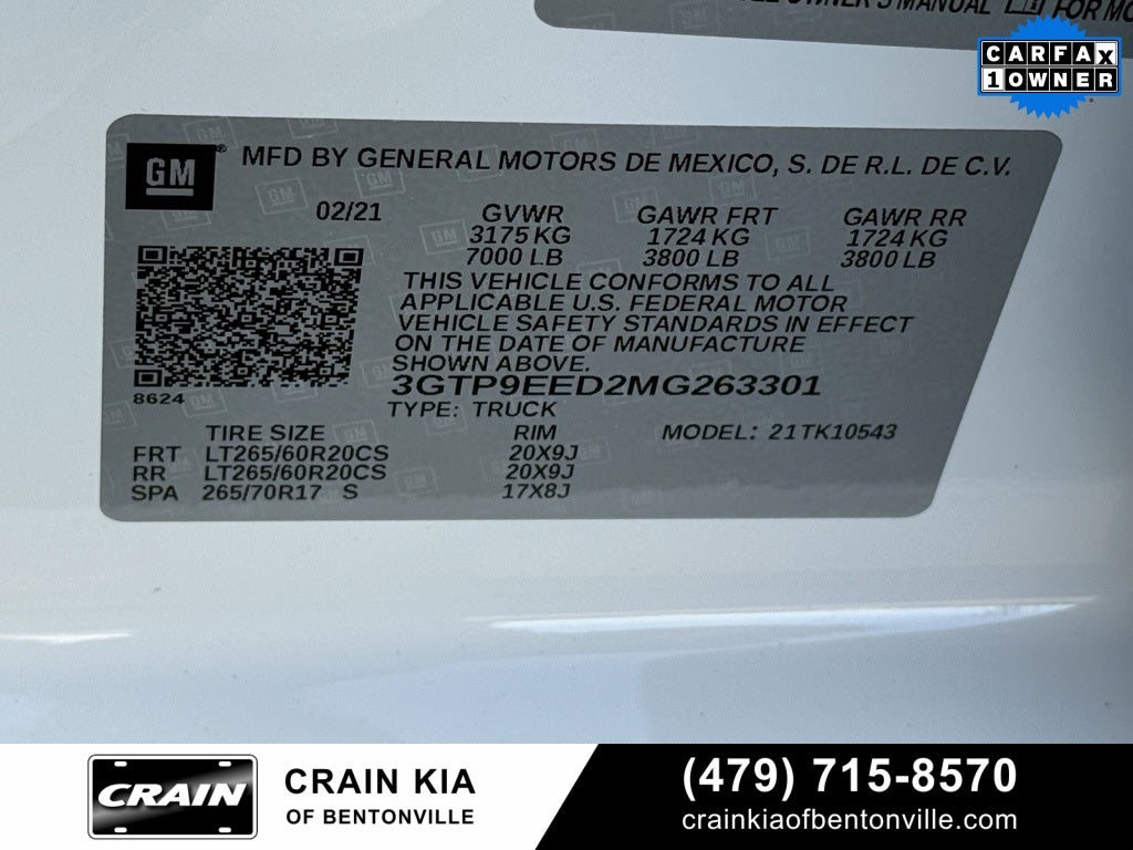 2021 GMC Sierra 1500 AT4 - 4WD / CLEAN CARFAX / ONE OWNER