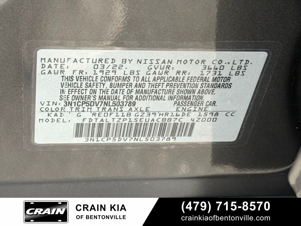 2022 Nissan Kicks SR - CLEAN CARFAX / ONE OWNER