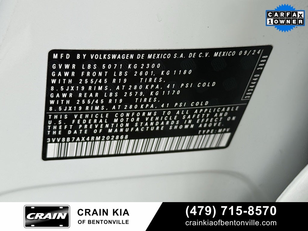 2024 Volkswagen Tiguan 2.0T SE R-Line Black - AWD / PANORAMIC SUNROOF / ONE OWNER