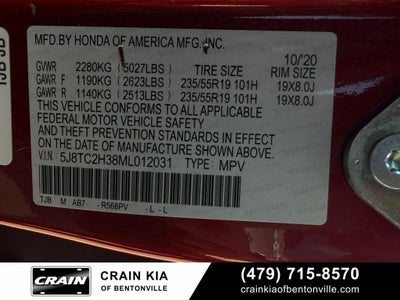 2021 Acura RDX Base SH-AWD / PANO ROOF / CARFAX ONE OWNER