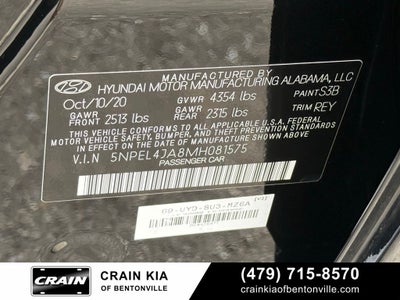 2021 Hyundai Sonata SEL