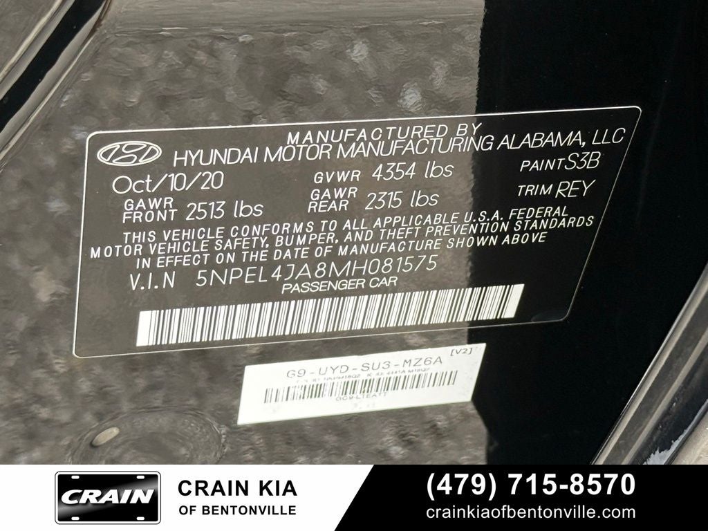 2021 Hyundai Sonata SEL