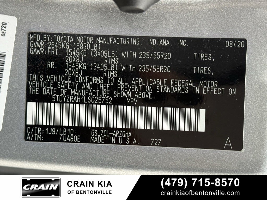 2020 Toyota Highlander Limited - CLEAN CARFAX / SUNROOF