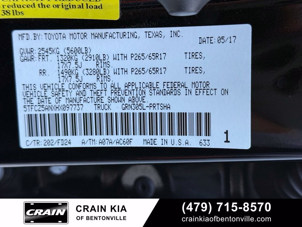 2017 Toyota Tacoma TRD Sport V6 - 4WD