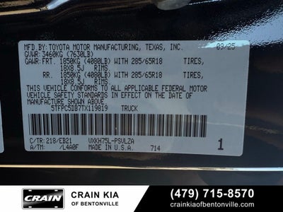 2026 Toyota Tundra Hybrid TRD Pro - 4WD / PANORAMIC SUNROOF / CARFAX ONE OWNER