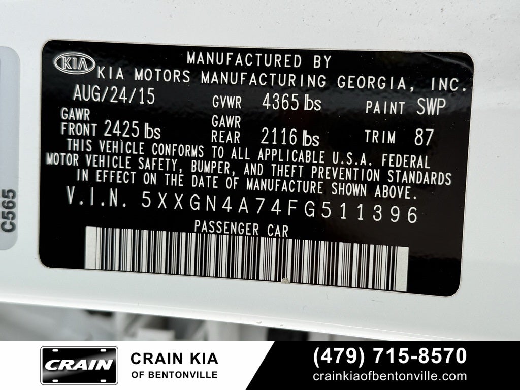 2015 Kia Optima EX - CLEAN CARFAX / VERY LOW MILES!