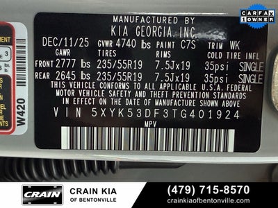 2026 Kia Sportage SX-Prestige - KIA CPO / PANORAMIC SUNROOF / ONE OWNER