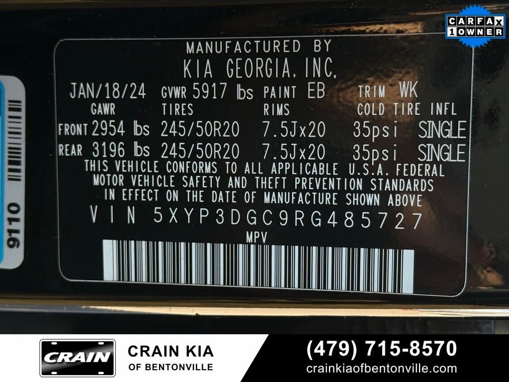 2024 Kia Telluride EX X-Line - KIA CPO / AWD / SUNROOF / CLEAN CARFAX