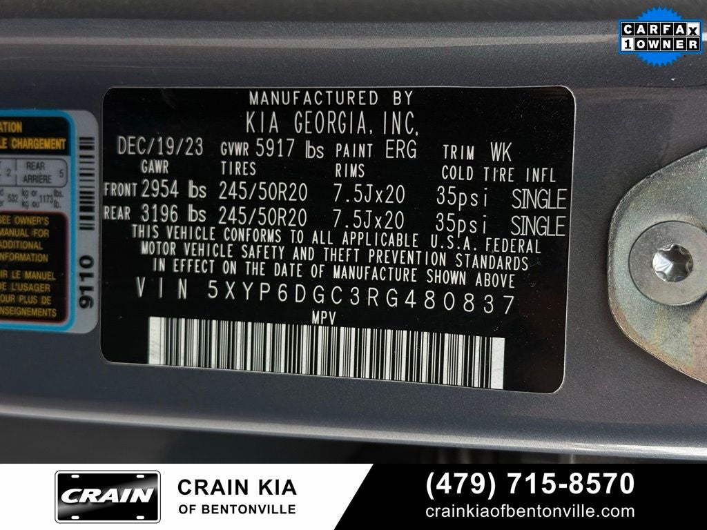 2024 Kia Telluride S - KIA CPO / AWD / SUNROOF / ONE OWNER