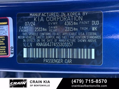 2025 Kia K5 GT-Line - KIA CPO / CLEAN CARFAX / ONE OWNER