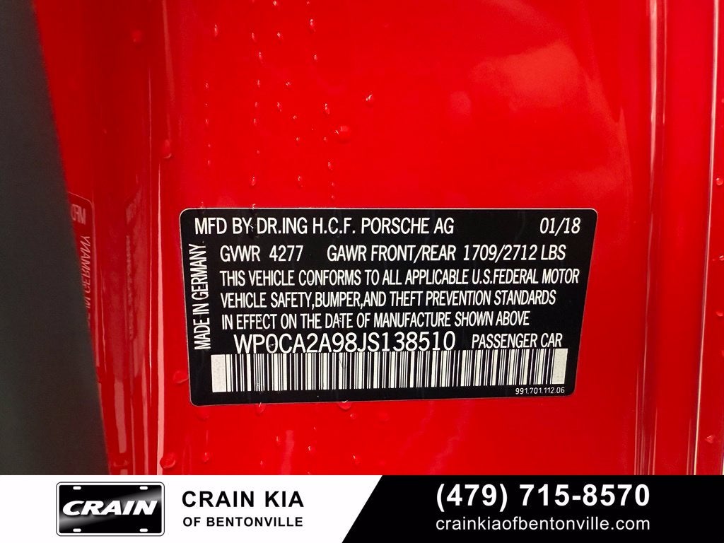 2018 Porsche 911 Carrera