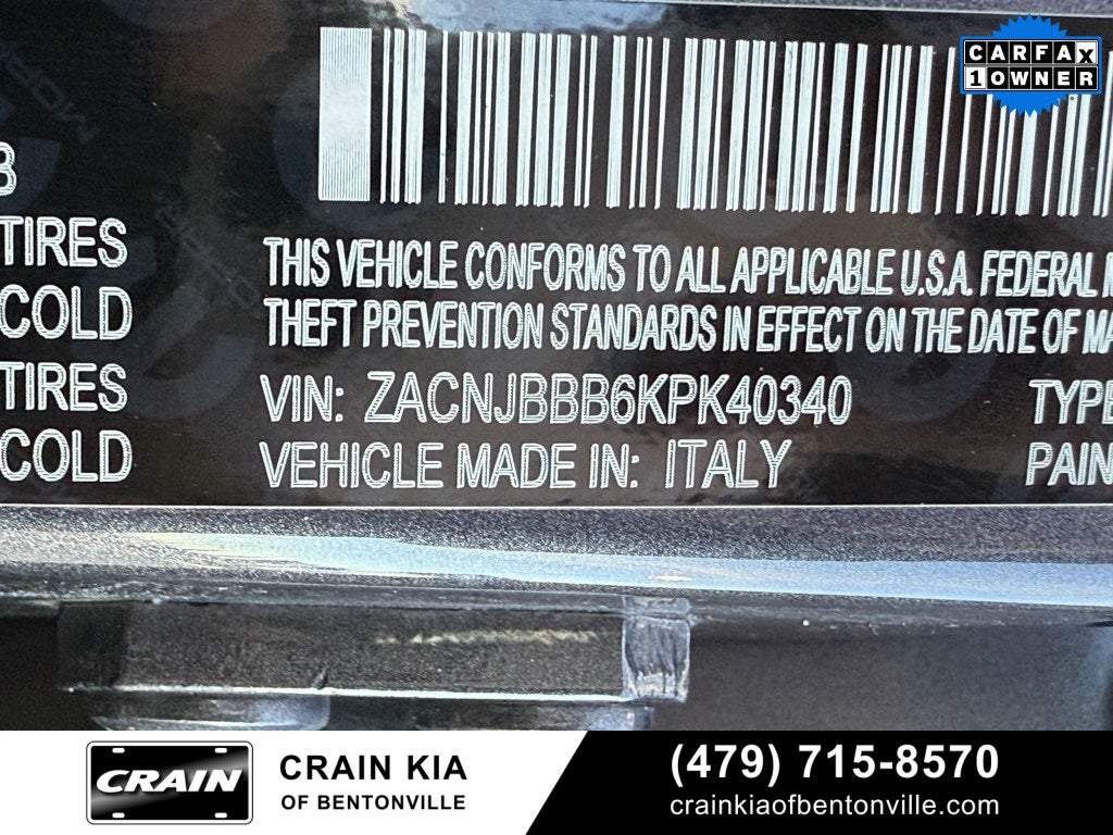 2019 Jeep Renegade Latitude - 4WD / CLEAN CARFAX / ONE OWNER