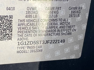 2018 Chevrolet Malibu LT