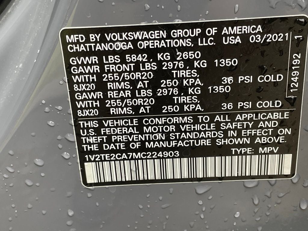 2021 Volkswagen Atlas Cross Sport 3.6L V6 SEL Premium