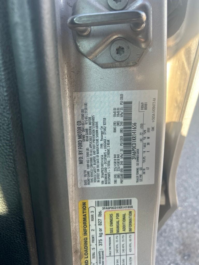 2019 Ford Fusion SEL