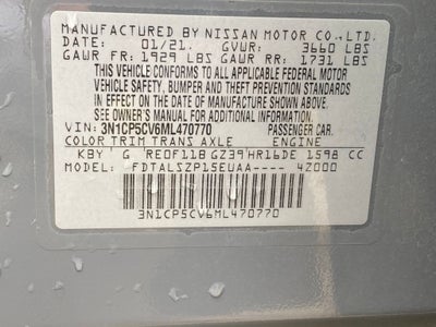 2021 Nissan Kicks SV BLIND SPOT / BACK UP CAM