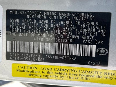 2011 Toyota Camry LE LOW PAYMENTS