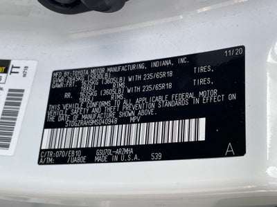 2021 Toyota Highlander XLE HEATED SEATS / POWER LIFTGATE