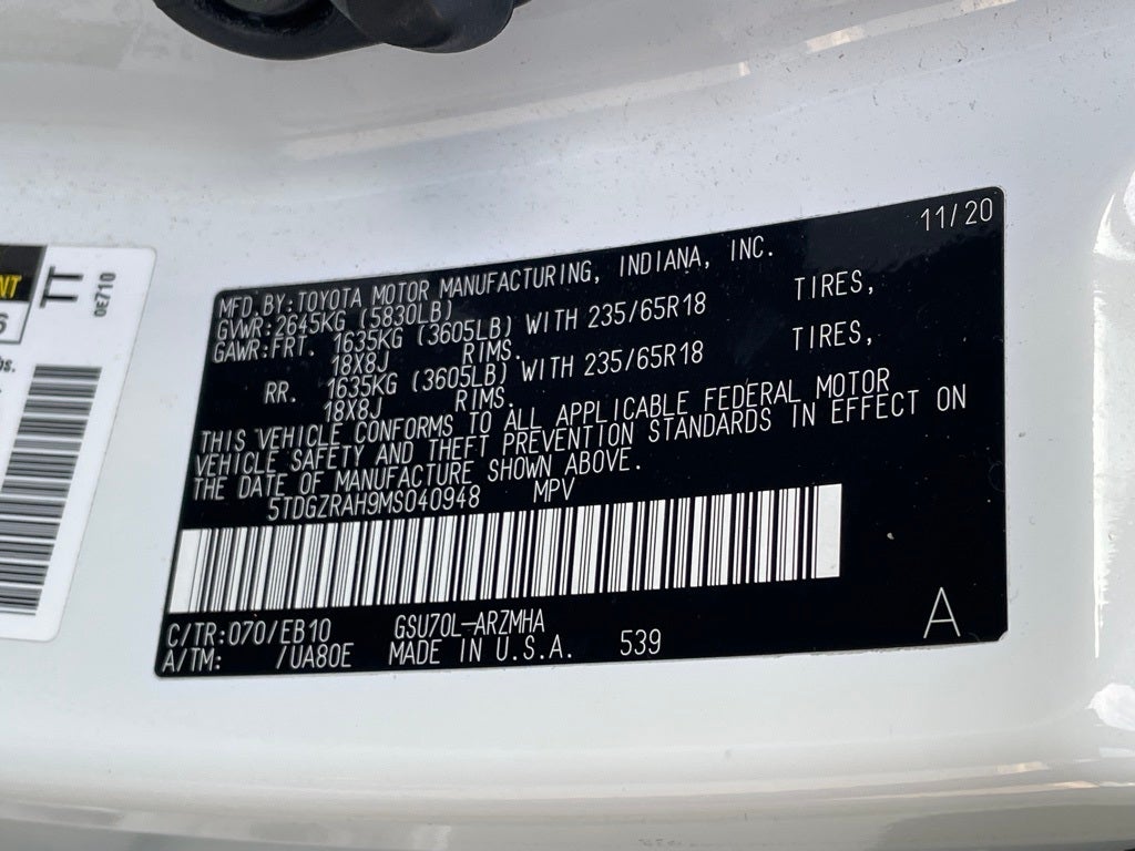 2021 Toyota Highlander XLE HEATED SEATS / POWER LIFTGATE