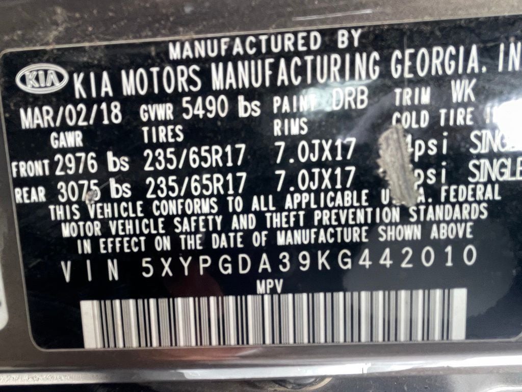 2019 Kia Sorento LX 3RD ROW / HEATED SEATS