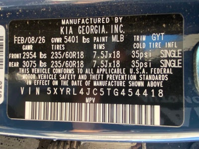 2026 Kia Sorento S ONE OWNER / HEATED SEATS / MOONROOF / 3RD ROW