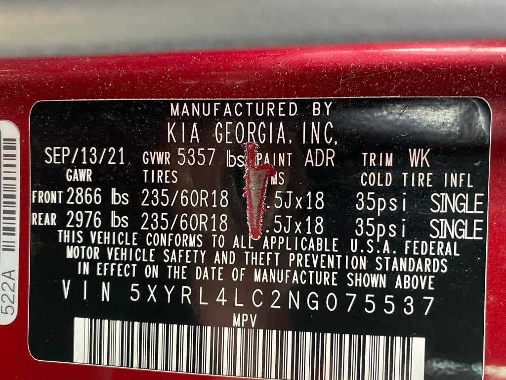 2022 Kia Sorento S NAV / SUNROOF / 3RD ROW