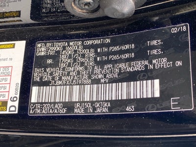 2018 Lexus GX 460 AWD / NAV / MOONROOF