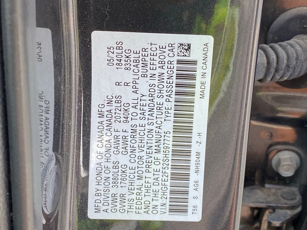 2025 Honda Civic Sport