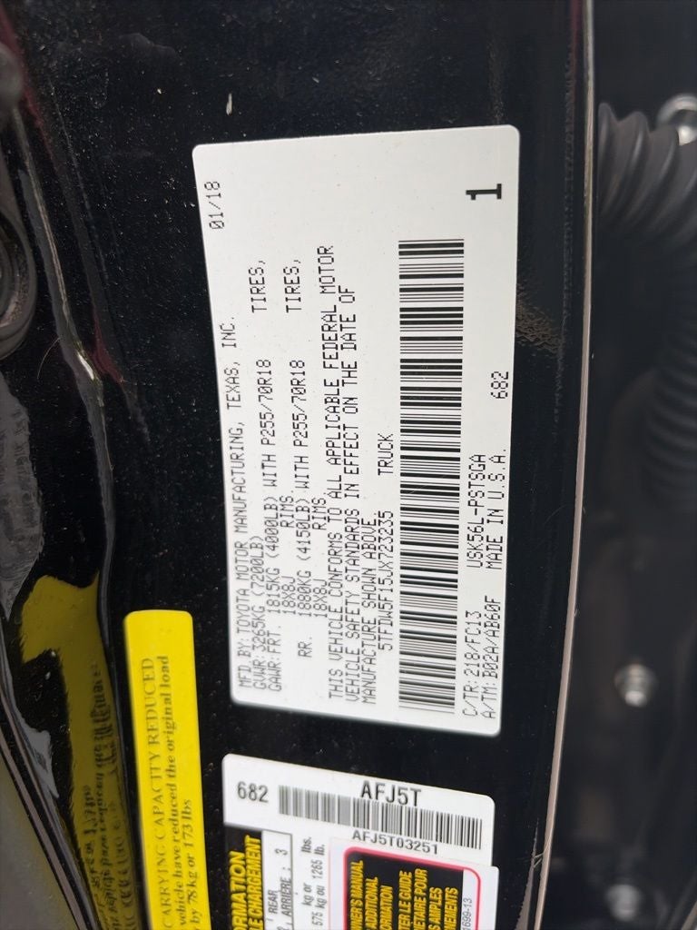 2018 Toyota Tundra SR5 5.7L V8 CLEAN CARFAX, BFGoodrich A/T Tires