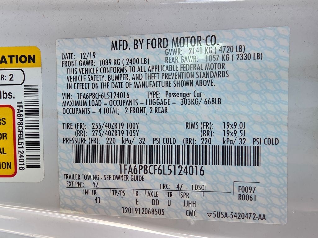 2020 Ford Mustang GT Premium FORD SUPERCHARGER 750 HP