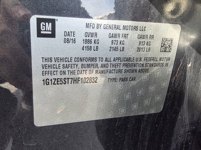 2017 Chevrolet Malibu LT 1LT