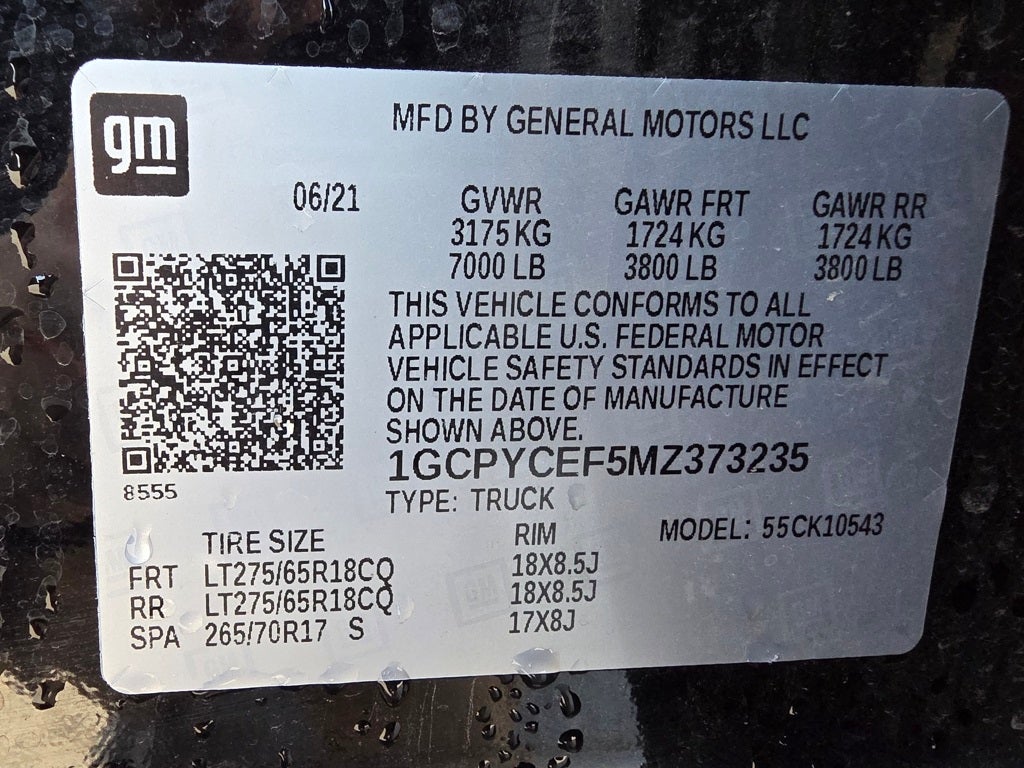 2021 Chevrolet Silverado 1500 Custom Trail Boss