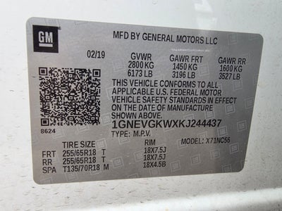 2019 Chevrolet Traverse LT Cloth w/1LT