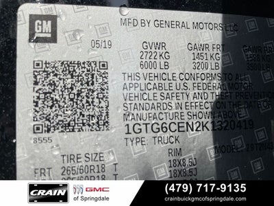 2019 GMC Canyon SLE1